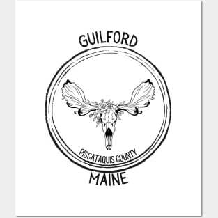 Guilford Maine Moose Posters and Art